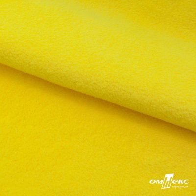 Флис DTY 14-0760, 240 г/м2, шир. 150 см, цвет яркий желтый - купить в Петропавловске-Камчатском. Цена 640.46 руб.