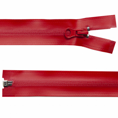 Молния водонепроницаемая PVC Т-7, 60 см, разъемная, цвет (820) красный - купить в Петропавловске-Камчатском. Цена: 49.39 руб.
