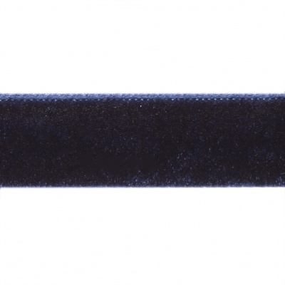 Лента бархатная нейлон, шир.12 мм, (упак. 45,7м), цв.180-т.синий - купить в Петропавловске-Камчатском. Цена: 411.60 руб.