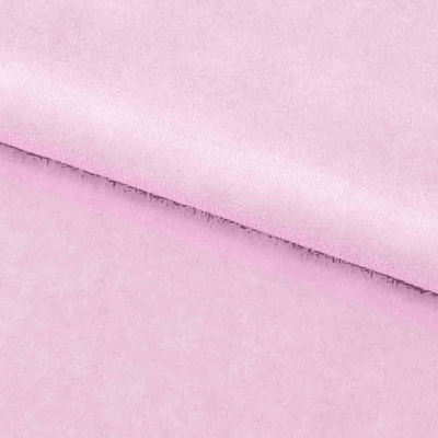 Велюр JS LIGHT 1, 220 гр/м2, шир.150 см, (3,3 м/кг), цвет бл.розовый - купить в Петропавловске-Камчатском. Цена 1 055.34 руб.