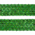 Тесьма с пайетками D4, шир. 35 мм/уп. 25+/-1 м, цвет зелёный - купить в Петропавловске-Камчатском. Цена: 1 308.30 руб.