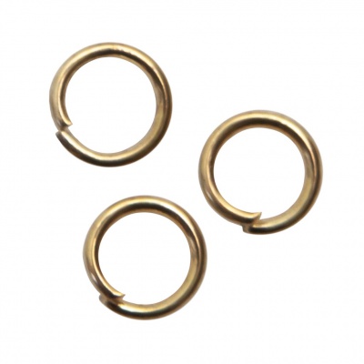 Кольцо  соединительное для бижутерии 5 мм, цв.-золото - купить в Петропавловске-Камчатском. Цена: 0.44 руб.