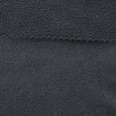 Флис DTY, 130 г/м2, шир. 150 см, цвет чёрный - купить в Петропавловске-Камчатском. Цена 694.22 руб.