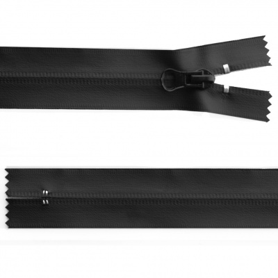 Молния водонепроницаемая PVC Т-7, 18 см, неразъемная, цвет чёрный - купить в Петропавловске-Камчатском. Цена: 21.20 руб.