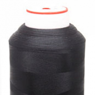 Нитки текстурированные некручёные, намот. 5 000 м, цвет чёрный - купить в Петропавловске-Камчатском. Цена: 70.43 руб.