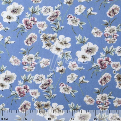 Плательная ткань "Фламенко" 12.1, 80 гр/м2, шир.150 см, принт растительный - купить в Петропавловске-Камчатском. Цена 241.49 руб.