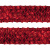 Тесьма с пайетками 3, шир. 35 мм/уп. 25+/-1 м, цвет красный - купить в Петропавловске-Камчатском. Цена: 1 308.30 руб.