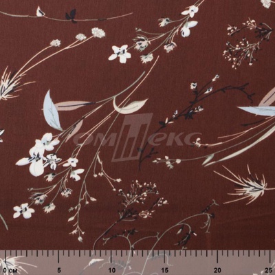 Плательная ткань "Фламенко" 2.2, 80 гр/м2, шир.150 см, принт растительный - купить в Петропавловске-Камчатском. Цена 239.03 руб.