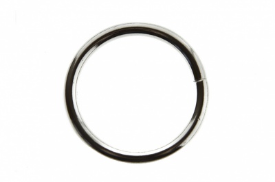 Кольцо металлическое d-3 х 32 мм, цв.-никель - купить в Петропавловске-Камчатском. Цена: 3.92 руб.