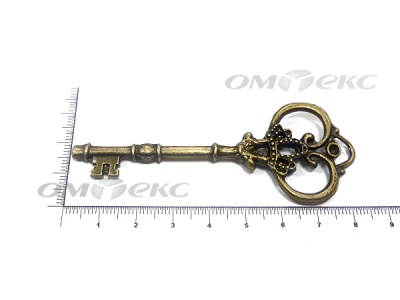 Декоративный элемент для творчества из металла "Ключ"8,5 см  - купить в Петропавловске-Камчатском. Цена: 26.66 руб.