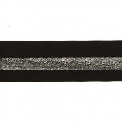 #2/6-Лента эластичная вязаная с рисунком шир.52 мм (45,7+/-0,5 м/бобина) - купить в Петропавловске-Камчатском. Цена: 69.33 руб.