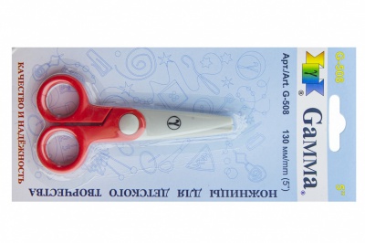 Ножницы G-508 детские 130 мм - купить в Петропавловске-Камчатском. Цена: 118.32 руб.