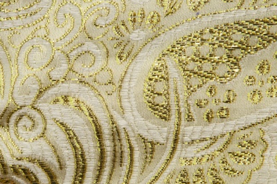 Ткань костюмная жаккард №5, 140 гр/м2, шир.150см, цвет золото - купить в Петропавловске-Камчатском. Цена 383.29 руб.