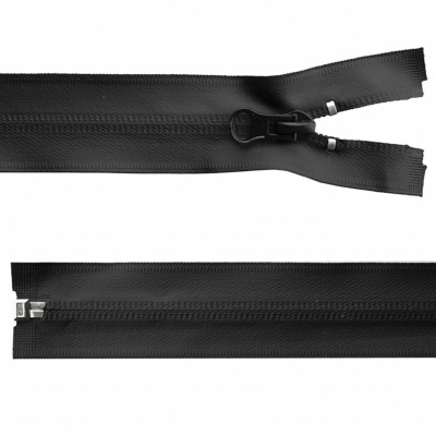 Молния водонепроницаемая PVC Т-7, 100 см, разъемная, цвет чёрный - купить в Петропавловске-Камчатском. Цена: 61.89 руб.