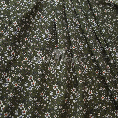 Плательная ткань "Фламенко" 11.2, 80 гр/м2, шир.150 см, принт растительный - купить в Петропавловске-Камчатском. Цена 259.21 руб.