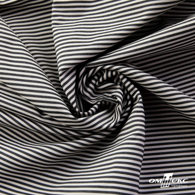 Ткань сорочечная Полоска Кенди, 115 г/м2, 58% пэ,42% хл, шир.150 см, цв.6-черный, (арт.110) - купить в Петропавловске-Камчатском. Цена 306.69 руб.