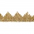 Тесьма металлизированная 0384-0240, шир. 40 мм/уп. 25+/-1 м, цвет золото - купить в Петропавловске-Камчатском. Цена: 490.74 руб.