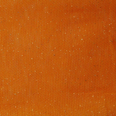 Сетка Глиттер, 24 г/м2, шир.145 см., оранжевый - купить в Петропавловске-Камчатском. Цена 117.24 руб.