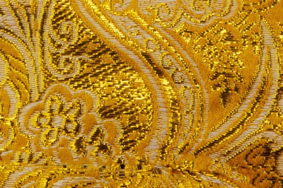 Ткань костюмная жаккард №12, 140 гр/м2, шир.150см, цвет жёлтый - купить в Петропавловске-Камчатском. Цена 383.29 руб.