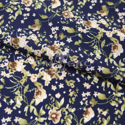 Плательная ткань "Фламенко" 1.1, 80 гр/м2, шир.150 см, принт растительный - купить в Петропавловске-Камчатском. Цена 241.49 руб.