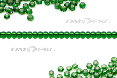 Бисер (SL) 11/0 ( упак.100 гр) цв.27В - зелёный - купить в Петропавловске-Камчатском. Цена: 53.34 руб.