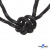 Шнурки #3-10, круглые с наполнителем 130 см, светоотражающие, цв.-чёрный - купить в Петропавловске-Камчатском. Цена: 75.38 руб.