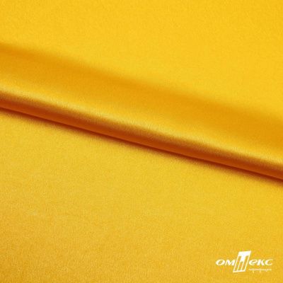 Поли креп-сатин 13-0859, 125 (+/-5) гр/м2, шир.150см, цвет жёлтый - купить в Петропавловске-Камчатском. Цена 155.57 руб.