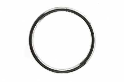 Кольцо металлическое №40 мм, цв.-никель - купить в Петропавловске-Камчатском. Цена: 4.45 руб.