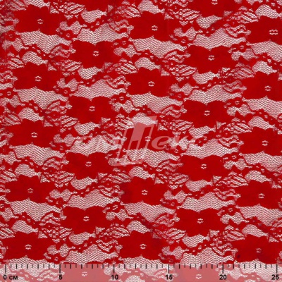 Кружевное полотно стрейч 15A61/RED, 100 гр/м2, шир.150см - купить в Петропавловске-Камчатском. Цена 1 580.95 руб.