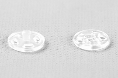 Кнопки пришивные пластиковые 11,5 мм, блистер 24шт, цв.-прозрачные - купить в Петропавловске-Камчатском. Цена: 59.44 руб.