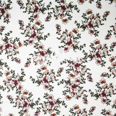 Плательная ткань "Фламенко" 23.1, 80 гр/м2, шир.150 см, принт растительный - купить в Петропавловске-Камчатском. Цена 264.56 руб.