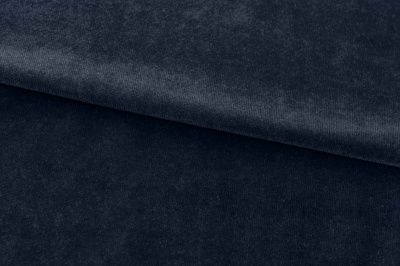 Бархат стрейч, 240 гр/м2, шир.160см, (2,4 м/кг), цвет 05/т.синий - купить в Петропавловске-Камчатском. Цена 886.02 руб.