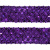 Тесьма с пайетками 12, шир. 35 мм/уп. 25+/-1 м, цвет фиолет - купить в Петропавловске-Камчатском. Цена: 1 308.30 руб.