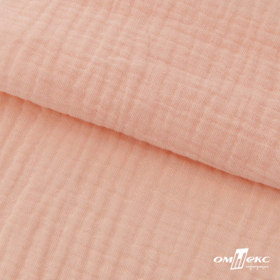 Ткань Муслин, 100% хлопок, 125 гр/м2, шир. 140 см #201 цв.(18)-розовый персик - купить в Петропавловске-Камчатском. Цена 464.97 руб.