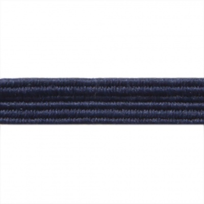Резиновые нити с текстильным покрытием, шир. 6 мм ( упак.30 м/уп), цв.- 117-т.синий - купить в Петропавловске-Камчатском. Цена: 152.05 руб.