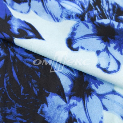 Плательная ткань "Фламенко" 19.1, 80 гр/м2, шир.150 см, принт растительный - купить в Петропавловске-Камчатском. Цена 241.49 руб.