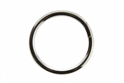 Кольцо металлическое d-32 мм, цв.-никель - купить в Петропавловске-Камчатском. Цена: 3.57 руб.