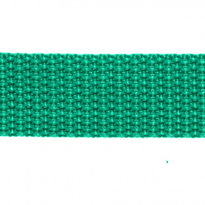 Стропа текстильная, шир. 25 мм (в нам. 50+/-1 ярд), цвет яр.зелёный - купить в Петропавловске-Камчатском. Цена: 397.52 руб.