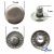 Кнопка металлическая "Альфа" с пружиной, 15 мм (уп. 720+/-20 шт), цвет никель - купить в Петропавловске-Камчатском. Цена: 1 466.73 руб.