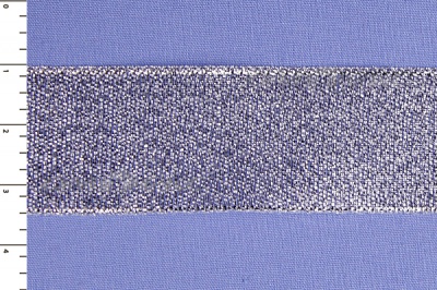 Лента парча MR-25, 25мм (33 м)  серебро - купить в Петропавловске-Камчатском. Цена: 403.62 руб.