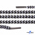 Шнурки #107-16, круглые 130 см, двухцветные цв.серый/чёрный - купить в Петропавловске-Камчатском. Цена: 31.89 руб.
