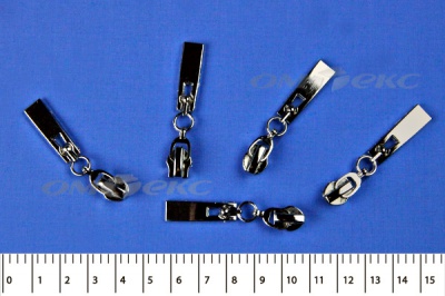 Слайдер декоративный, металлический №1/спираль Т7/никель - купить в Петропавловске-Камчатском. Цена: 6.29 руб.