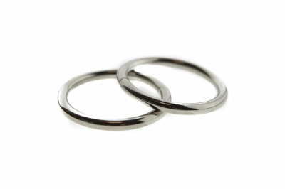Кольцо металлическое d-32 мм, цв.-никель - купить в Петропавловске-Камчатском. Цена: 3.57 руб.