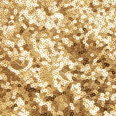 Сетка с пайетками №3, 188 гр/м2, шир.140см, цвет золотой - купить в Петропавловске-Камчатском. Цена 454.12 руб.