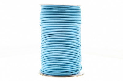 0370-1301-Шнур эластичный 3 мм, (уп.100+/-1м), цв.168 - голубой - купить в Петропавловске-Камчатском. Цена: 464.31 руб.