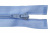 Спиральная молния Т5 351, 40 см, автомат, цвет св.голубой - купить в Петропавловске-Камчатском. Цена: 13.03 руб.