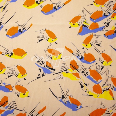 Плательная ткань "Софи" 14.1, 75 гр/м2, шир.150 см, принт птицы - купить в Петропавловске-Камчатском. Цена 241.49 руб.