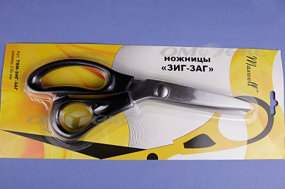 Ножницы ЗИГ-ЗАГ "MAXWELL" 230 мм - купить в Петропавловске-Камчатском. Цена: 1 041.25 руб.