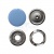 Кнопка рубашечная (закрытая) 9,5мм - эмаль, цв.182 - св.голубой - купить в Петропавловске-Камчатском. Цена: 5.74 руб.