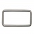 Рамка металлическая прямоугольная, 40 х 15 мм- тём.никель - купить в Петропавловске-Камчатском. Цена: 4.60 руб.
